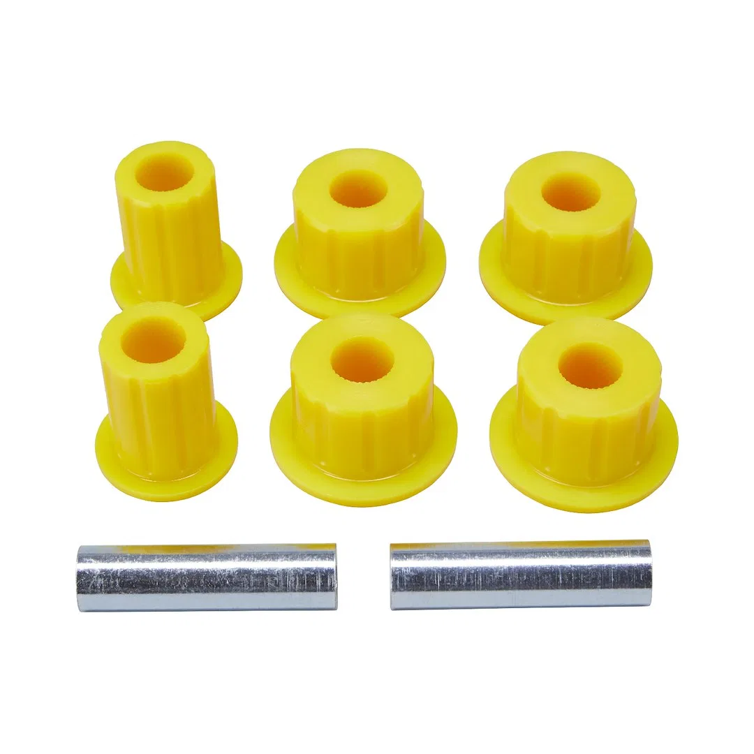 OMESB121 – ARB USA Leaf Spring Bushing, Yellow Polyurethane With Six Two Piece Bushing Sets With Sleeve